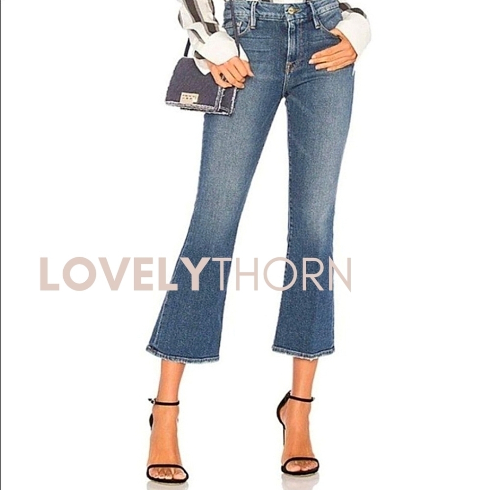 FRAME // le crop mini boot distressed elmont ridge - Picture 16 of 16